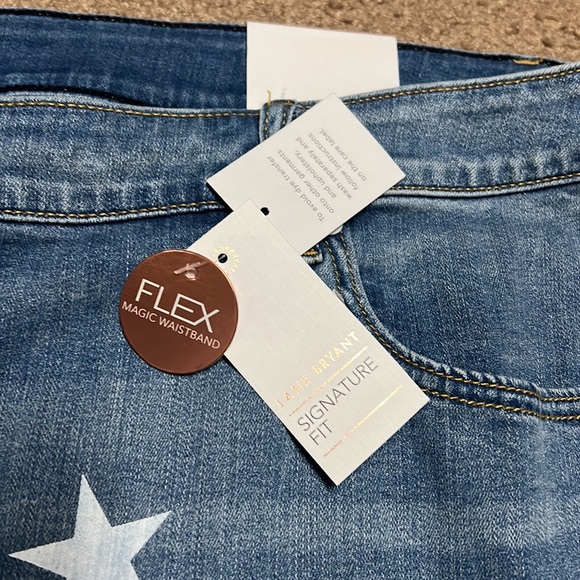 Lane Bryant Signature Fit Boyfriend Jean Midi Short - Picture 7 of 10